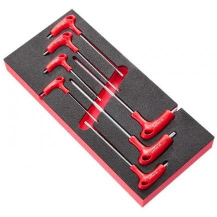 FACOM MODM.89TXA - Assortiment de clés mâles en T-Torx en module mousse (7 pièces)
