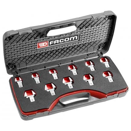 FACOM 11.J11 - Assortiment d'embouts 14 x 18 mm, fourche métrique (11 pcs.)