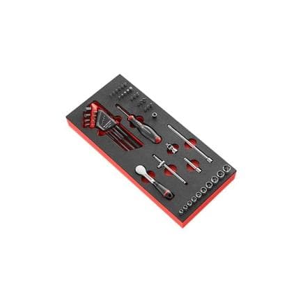 FACOM MODM.R181-36PB - Jeu de clés Allen et douilles 6 pans métriques 1/4'' (46 pièces)