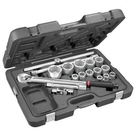 FACOM KL.500PB - Assortiment de douilles 3/4'' 6 pans métriques