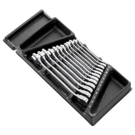 FACOM MOD.467BJ12PB - Jeu de clés mixtes à cliquet métriques en plateau thermoformé et mousse