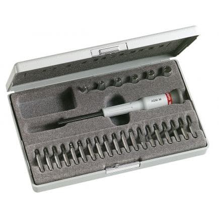FACOM AEM.J2 - Assortiment de 26 outils Micro-Tech® - Porte-douilles + embouts + douilles