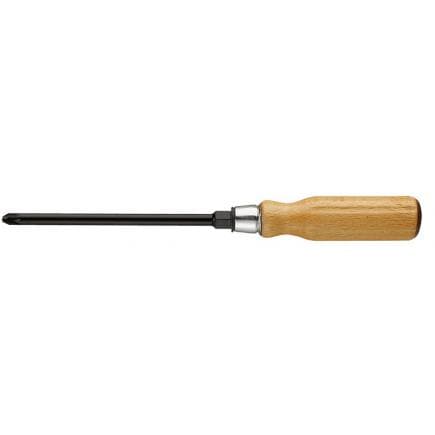 FACOM ATHH.D1 - Tournevis avec manche en bois pour vis cruciformes Pozidriv® - lame hexagonale