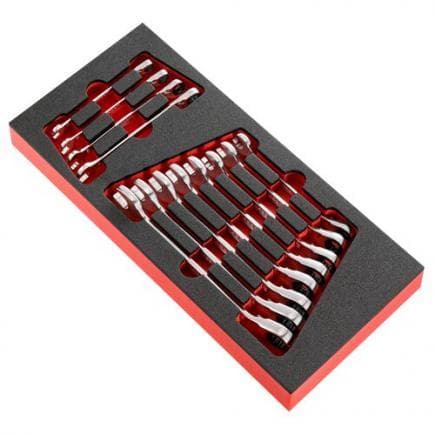 FACOM MODM.467BJ12PB - Jeu de clés mixtes à cliquet en plateau thermoformé (12 pièces)