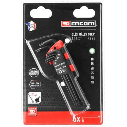 FACOM 89SR.JP6PB - Jeu de clés mâles TORX®/RESISTORX® (6 pièces)