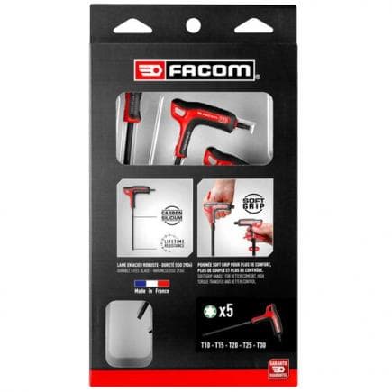 FACOM 89TXA.PB - Jeu de clés mâles TORX® avec poignée (5 pièces)