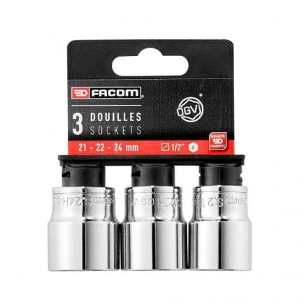 FACOM SH.LPB - Jeu de douilles 1/2 '' (3 pièces)
