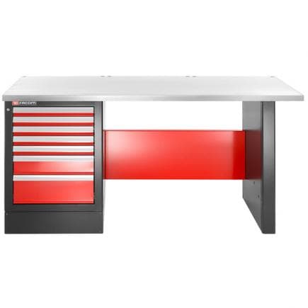 FACOM JLS2-2MS7DH - Etabli version haute avec plan de travail métallique et 7 tiroirs