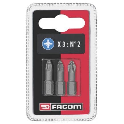 FACOM ED102T.J3 - Jeu de 3 embouts High Perf' série 1 pour vis Pozidriv®