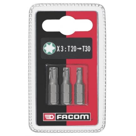 FACOM EX12.J3 - Jeu de 3 embouts standard série 1 Torx® T20-25-30