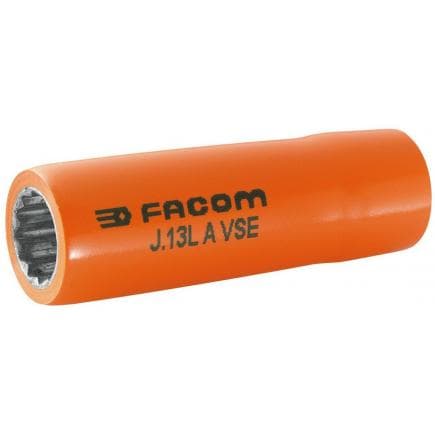 FACOM J.16LAVSE - Douilles 3/8'' 12 pans longues, isolées 1000 V, série VSE