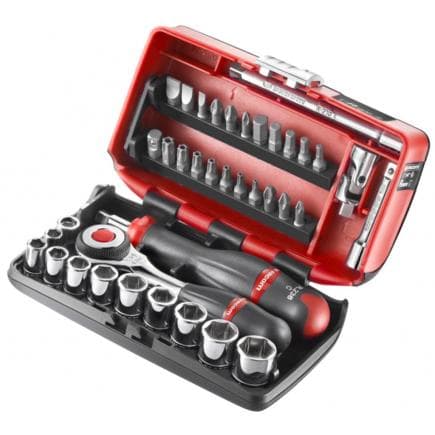 FACOM R.360NANO-U1 - Coffret de douilles 1/4'' nano 6 pans en pouces