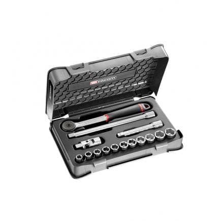 FACOM S.161-1P6U - Jeu de douilles 1/2'' 6 pans, en pouces (15 pcs.)