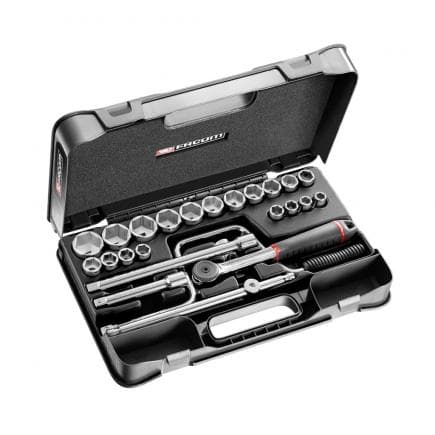 FACOM S.161-3P6U - Jeu de douilles 1/2'' 6 pans, en pouces (25 pcs.)