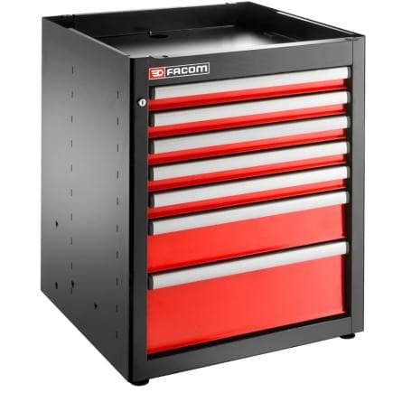 FACOM JLS3-MBS7T - Base simple avec 7 tiroirs, rouge