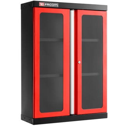 FACOM JLS3-MHSPV - Meuble haut et 2 portes vitrées, rouge