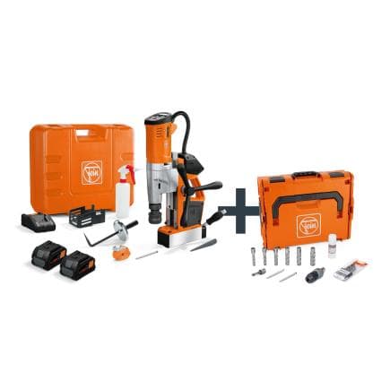 FEIN 71700466000 - AKBU 35 PMQW 18 V AS - Perceuse-visseuse sans fil universelle à base magnétique 18V 8Ah (avec 2 batteries et chargeur)