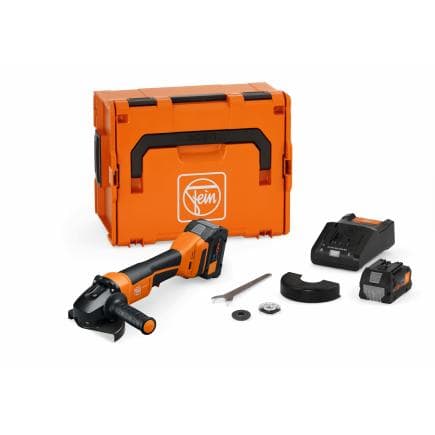 FEIN 71221862000 - CCG 18-125-12 AS Set ProCore - Meuleuse d’angle sans fil compacte 18V ø 125 mm (avec 2 batteries de 8 Ah et chargeur dans une...