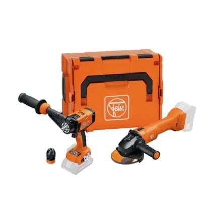 FEIN 99100000837 - Réglé avec une perceuse sans fil ASCM 18-4 QM AS et une meuleuse sans fil CCG 18-125-12 (sans batterie ni chargeur)