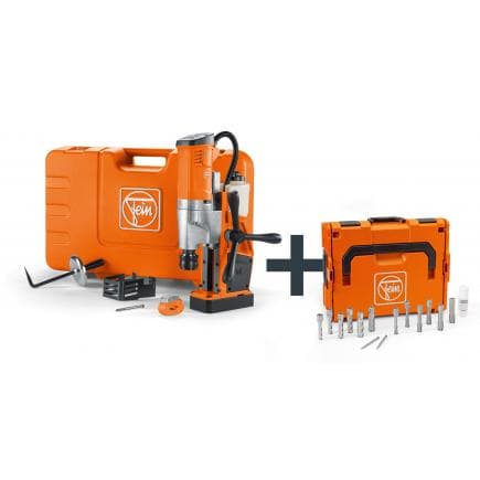 FEIN 72705463000 - KBU 35 QW - 1100W Unité de perçage par carottage magnétique Universal jusqu’à 35 mm avec set utilisateur - au cas où