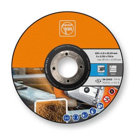 FEIN 63709013010 - Meule à ébarber à moyeu déporté ø 125mm (25 pcs.)