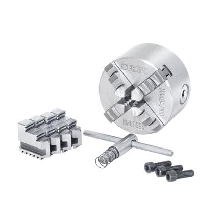 FERVI M449A/100 - Mandrin à mâchoires 4+4 à centrage automatique de précision