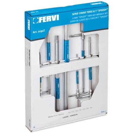 FERVI 0190T - Jeu de clés en T « Speedy » (7 pièces)