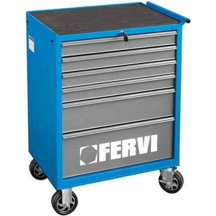 FERVI C900C3C - Chariot avec 6 tiroirs et assortiment (235 pièces)