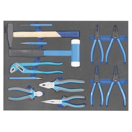 FERVI TM01/064 - Jeu d’outils automobiles thermoformés souples (13 pièces)