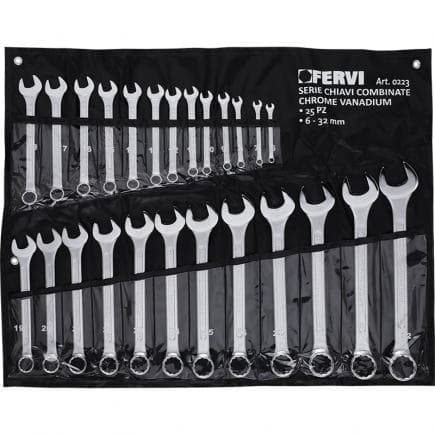 FERVI 0223 - Jeu de clés mixtes (25 pcs.)