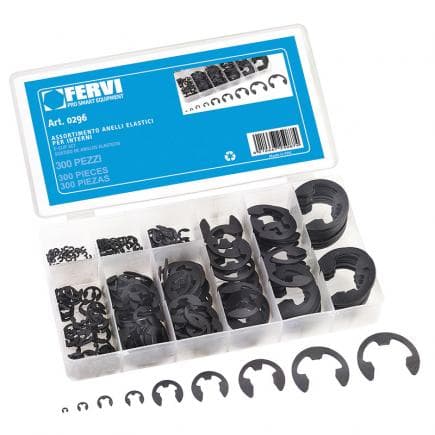 FERVI 0296 - Assortiment d’anneaux élastiques pour l'extérieur (300 pcs.)