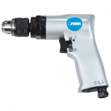 FERVI 0339 - Perceuse pneumatique réversible grise 150 l/min.