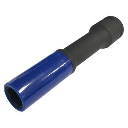 FERVI 0341/19L - Douilles hexagonales longues à impact plastifiées 1/2''