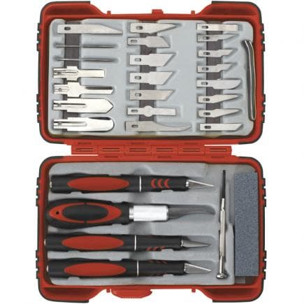 FERVI 0367 - Ensemble de couteaux en balsa (34 pcs.)