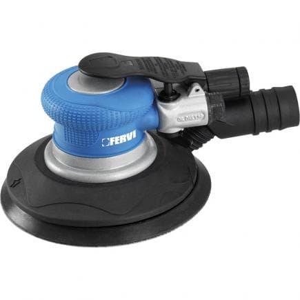 FERVI 0419 - Ponceuse orbitale pneumatique 150 mm avec aspiration et orbite 5 mm