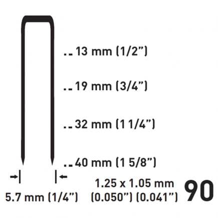 FERVI 0585/9013 - Agrafes métalliques (2.500 pcs.)