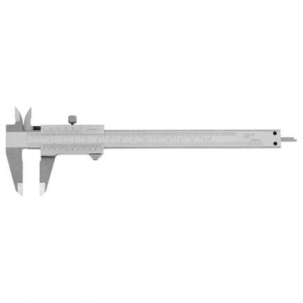FERVI C011/150 - Calibre monobloc en acier inoxydable chromé mat avec une précision de 0,02 mm