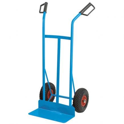 FERVI C1102 - Chariot caoutchouté avec roues pneumatiques 450x215 mm