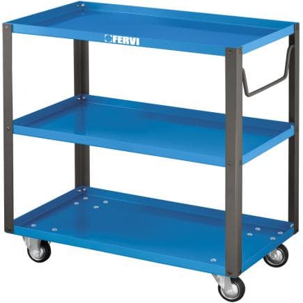 FERVI C650 - Chariot avec 3 étagères 800x450x800mm