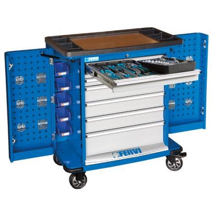 FERVI C980/CC01 - Chariot complet avec outils (72 pcs.)