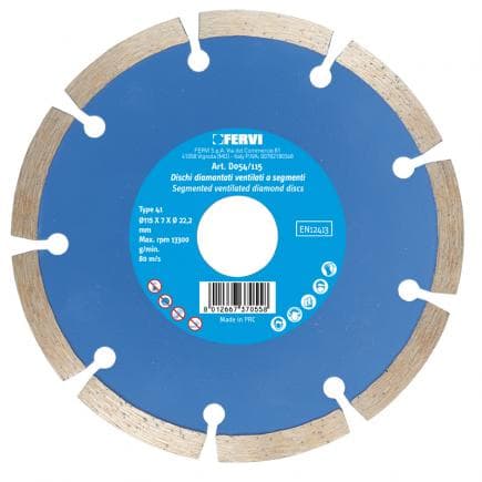 FERVI D054/115 - Disques diamantés ventilés segmentés