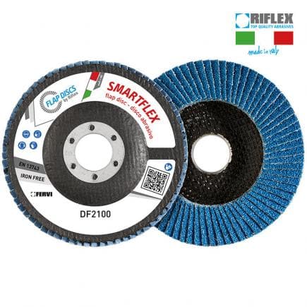 FERVI DF2100.114 - Disque à lamelles plat Smartflex Classic en zirconium et argent