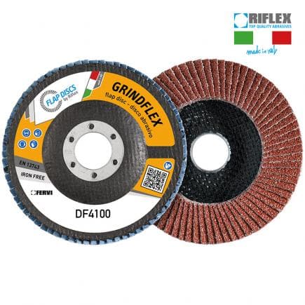 FERVI DF4100.217 - Disque à lamelles plat Grindflex Classic en oxyde d'aluminium et or