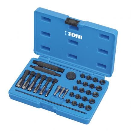 FERVI E011/MC - Kit de réparation métrique avec filetages femelles pour bougies de préchauffage