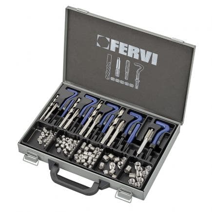 FERVI E011D - Kit de réparation de filetage métrique f-coil (113 pcs.) E011D