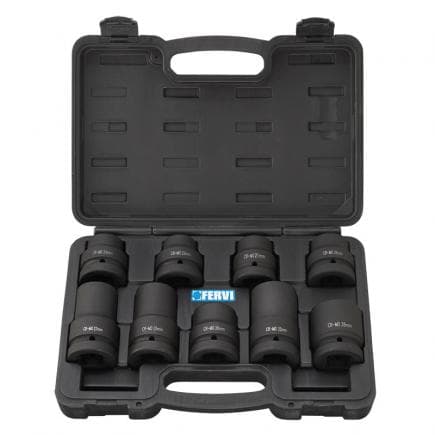 FERVI I109 - Jeu de douilles impact (9 pcs.)