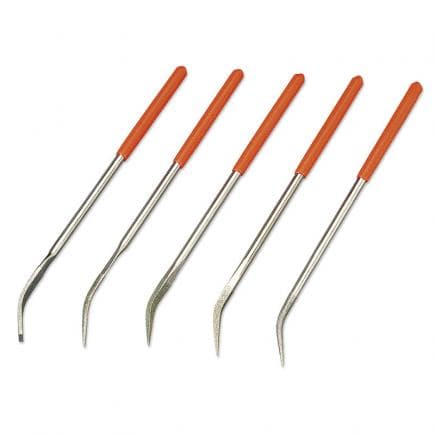 FERVI L011 - Jeu de limes diamantées courbes (5 pcs.)