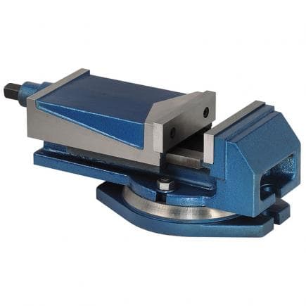 FERVI M023/100 - Étau de machine avec base rotative à 360° avec manivelle