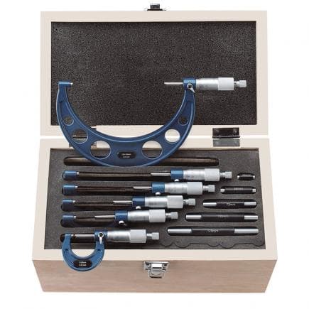 FERVI M033 - Assortiment de micromètres centésimaux pour l'extérieur