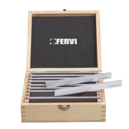 FERVI P015 - Jeu parallèle en acier HRC60 (18 pcs.)